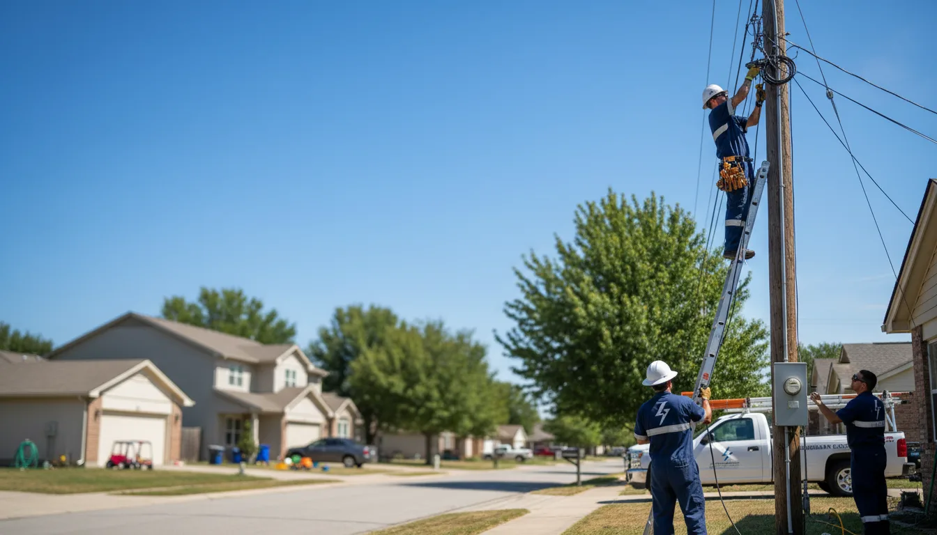 Residential electrician providing installation services in Central City, PA